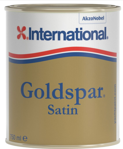 Goldspar Satin venelakka. 1-komponenttinen venelakka sisäkäyttöön. Tilavuus 750 ml.